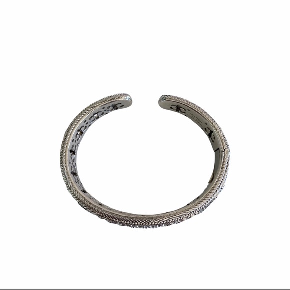 Judith Ripka Classic Hinged Cuff Bracelet in Sterling Silver - Picture 7 of 10